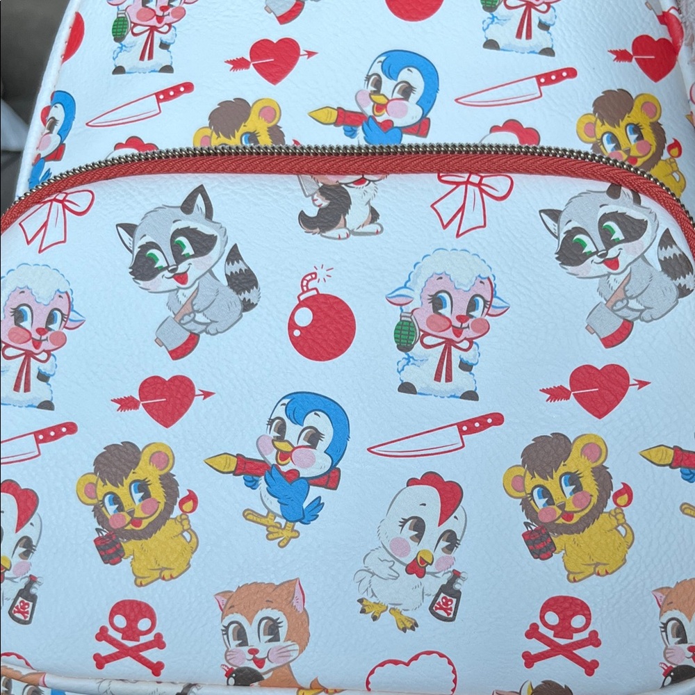 Funko Kids Cartoon Character Backpack - White and Red - Picture 4 of 11